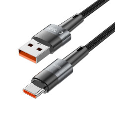 Kabeļu USB-C kabelis - USB-C 66W 6A 2m - pelēks