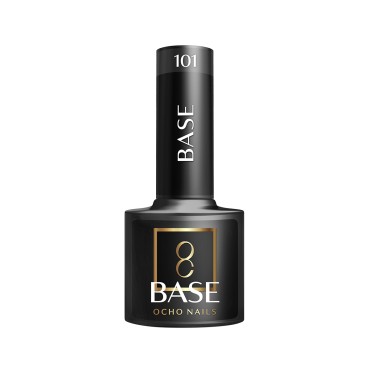 OCHO NAILS Base 101 -prozirna baza za hibridne nokte 5 g — pogled sprijeda