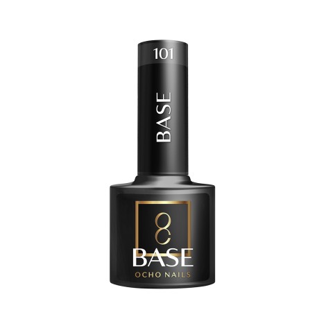 OCHO NAILS Base 101 - 5 g priehľadná hybridná báza na nechty — pohľad spredu