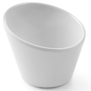 Slanted bowl with melamine...
