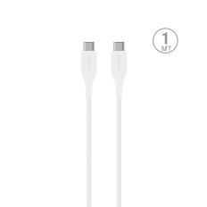 Kabeļu USB-C elektroenerģijas padeve 2m kabelis - balts