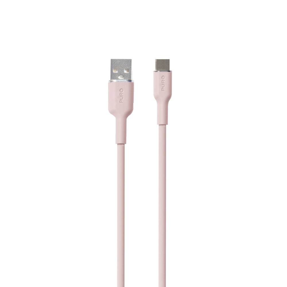 Kabel USB-en kabel - USB-C 1.5m - rosa