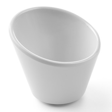 Slanted bowl with melamine...