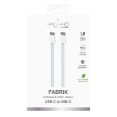 Kabelis USB-C 60W 480Mbps kabelis 1.5m - mėlyna