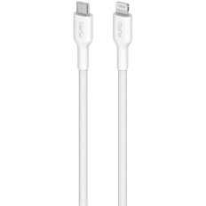 Kabeļu kabelis no MFI USB-C - iPhone zibens 1.2m - balts