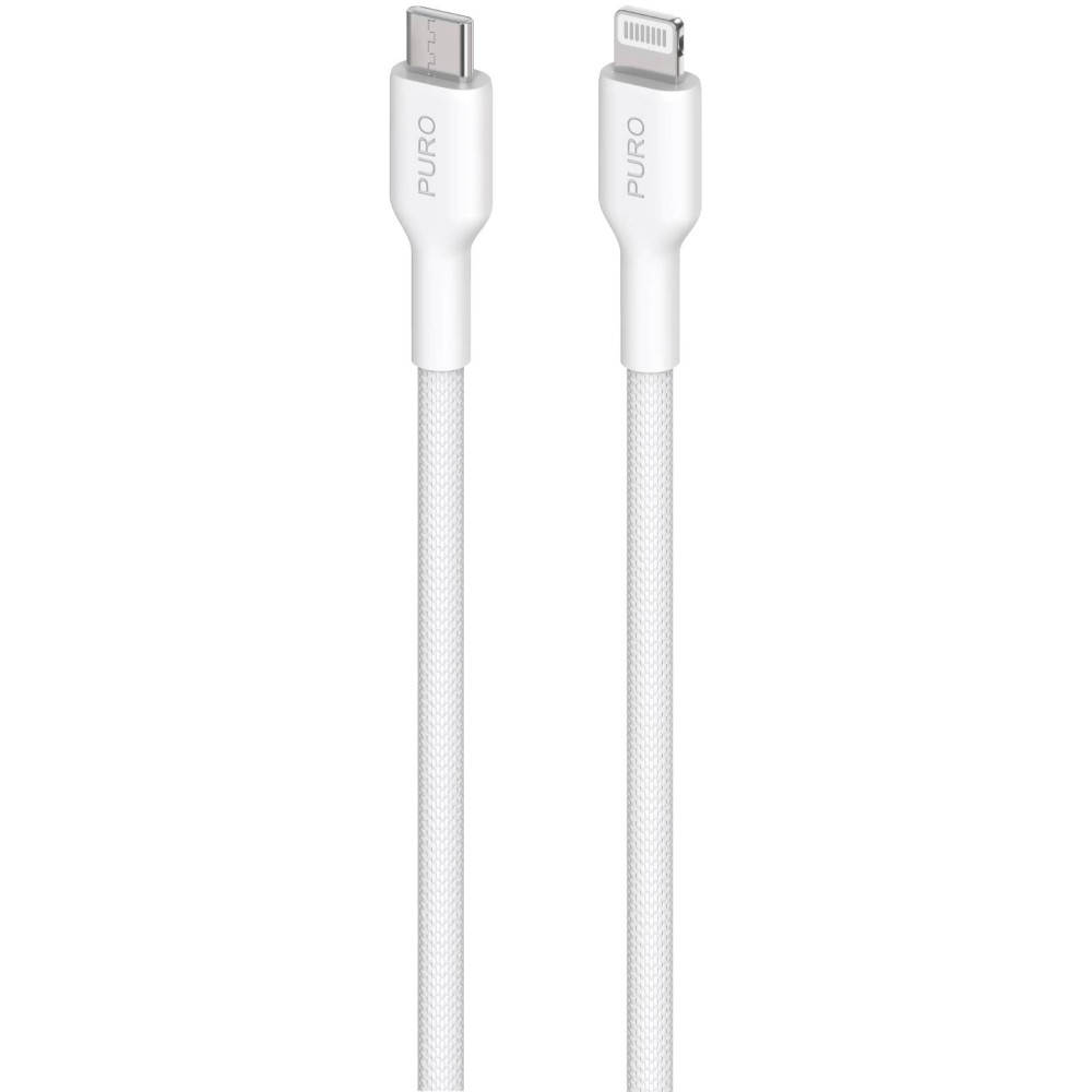 Kabeļu kabelis no MFI USB-C - iPhone zibens 1.2m - balts