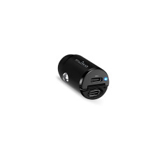 Cargador de coche 2 x USB-C 30W PD - Negro