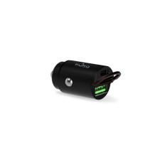 USB-C USB-A CAR BARGER PD - BLACK