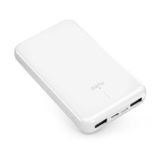Powerbank 10000MAH USB-A USB-C 12W - fehér