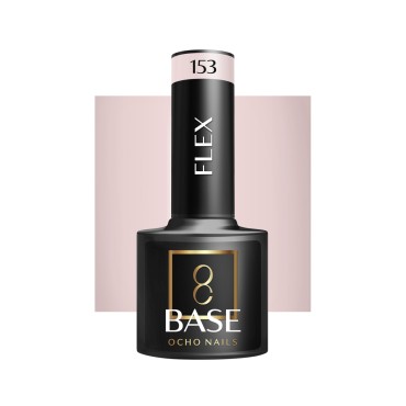 OCHO NAILS Flex base 153 - Base híbrida para uñas 5 g — vista frontal