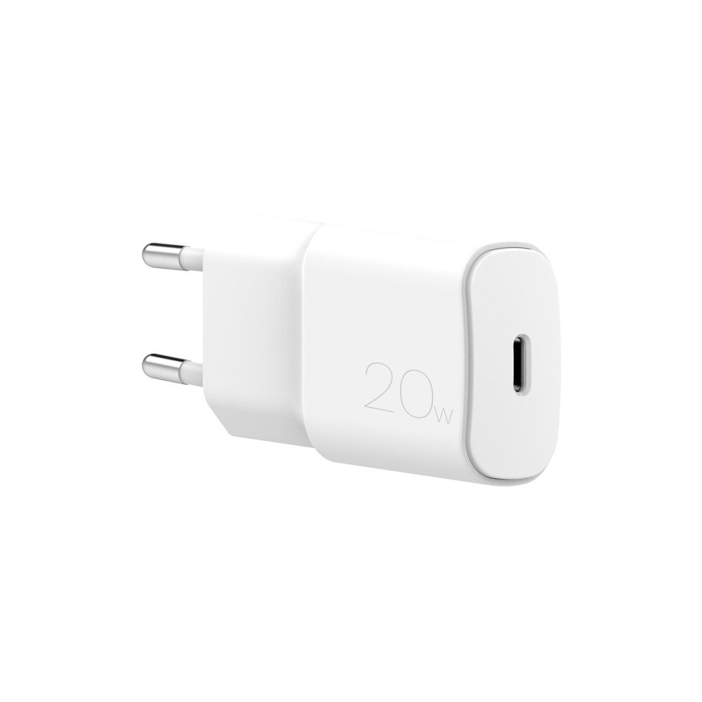 Chargeur réseau PD USB-C 20W PD - Blanc