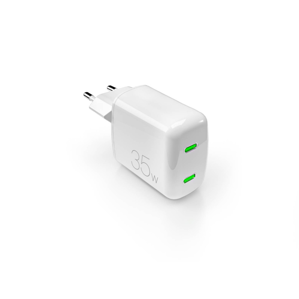 2XUSB-C GAN 35W Minipro - Vit kapitel