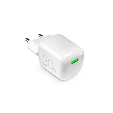 USB-C GAN 30W Minipro - Hvit Nettverkslader - Hvit