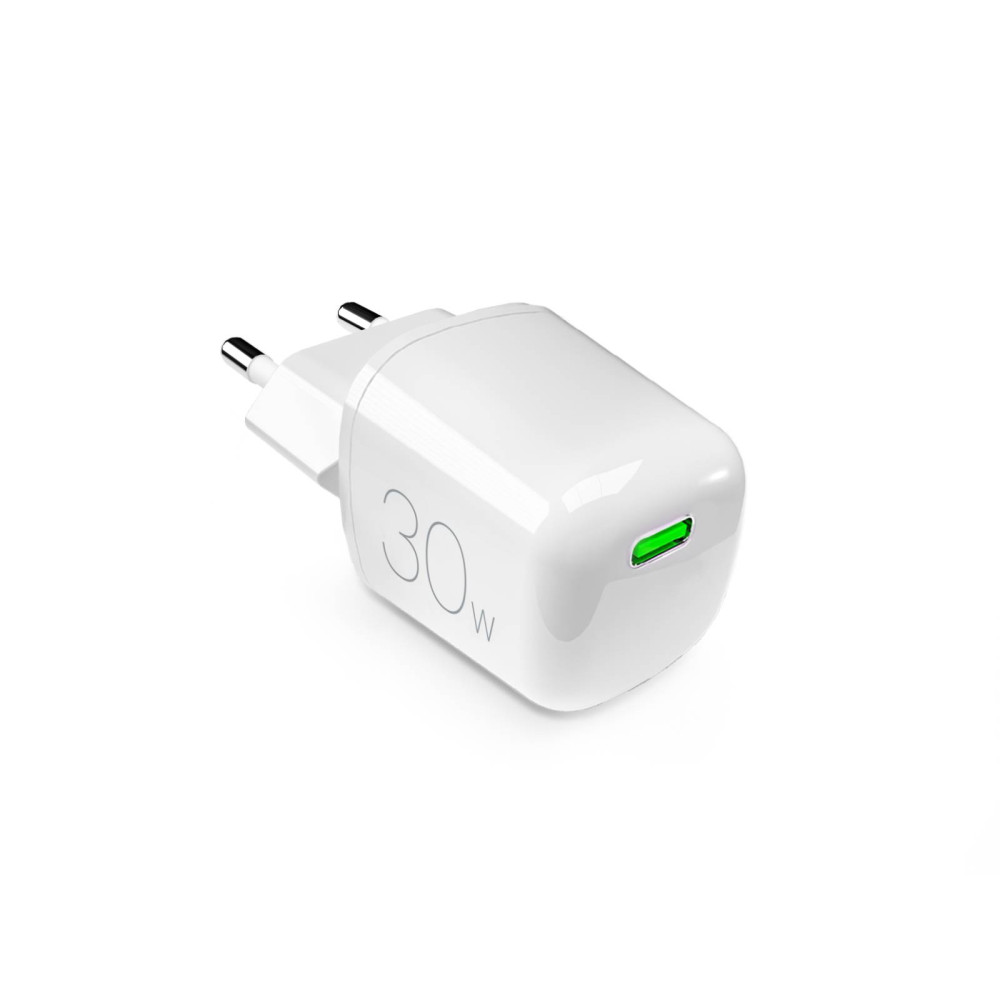 USB-C GAN 30W MINIPRO - bílá síťová nabíječka - bílá
