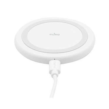 Trådlös laddare för Android iPhone 15W - vita smartphones