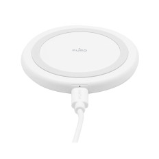 Trådlös laddare för Android iPhone 15W - vita smartphones