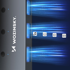 Rozdělovač náboje 4x USB-A s hliníkovými spínači - šedá