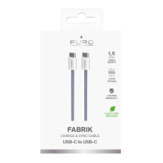 Kábel USB-C 60W kábel 1.5m - modrá