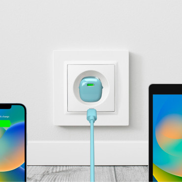 USB-C GAN 20W - Carregador de rede verde