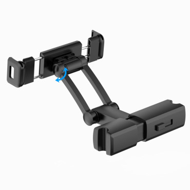 Suporte de carro para tablet de smartphone no encosto de cabeça v2 - preto