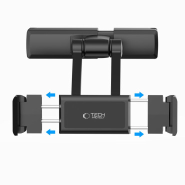 Suporte de carro para tablet de smartphone no encosto de cabeça v2 - preto