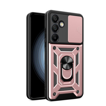 Gepantserd Case voor Samsung Galaxy A26 met standaard en dekking van het Hybrid Armor Camshield - Roze