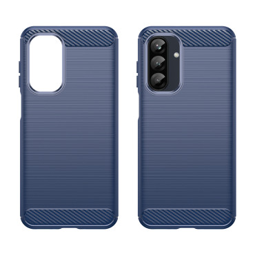 Θήκη σιλικόνης για το Samsung Galaxy A26 Carbon Case - μπλε