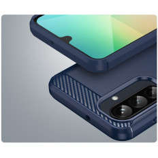 Siliconencase voor Samsung Galaxy A26 Carbon Case - Blue