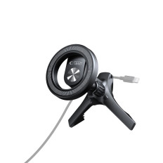 Uchwyt samochodowy na kratkę nawiewu do smartfona z pierścieniami MagSafe N53 - czarny