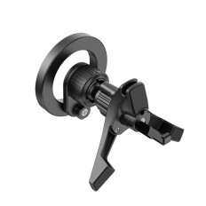 En rutet bilholder for en smarttelefon med MagSafe N53-ringer - svart