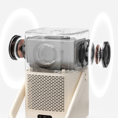 Multimedia Projektor Wireless FullHD 1080P LCD med JBL WiFi BT T2 Plus-högtalare - Beige