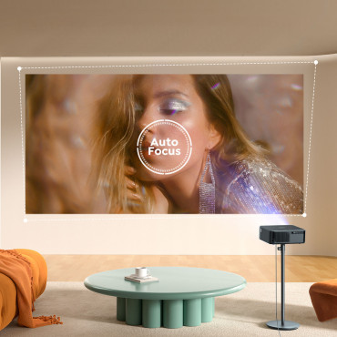 Proiettore multimediale LCD FullHD 1080P con diffusori JBL e WiFi BT K2S Pro Subwoofer - Nero