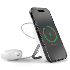 Powerbank Wireless 10000mAh USB-C MAGSAFE MED STAND - WHITE