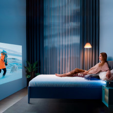 Fullhd 1080p LCD Multimedia-projector met JBL WIFI BT K2S-luidsprekers - zwart