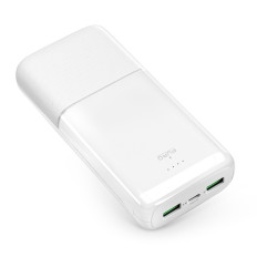 PowerBank 20000mAh USB-A USB-C PD AFC 22.5W - balts