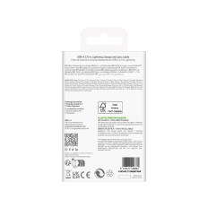 Kabel USB-A-kabel - iPhone Lightning TPE 12W 2M - Vit