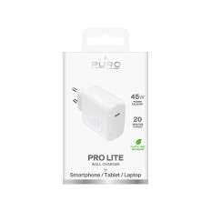USB-C 45W - carregador de rede branca - branco