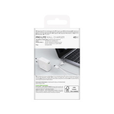 USB-C 45W - carregador de rede branca - branco