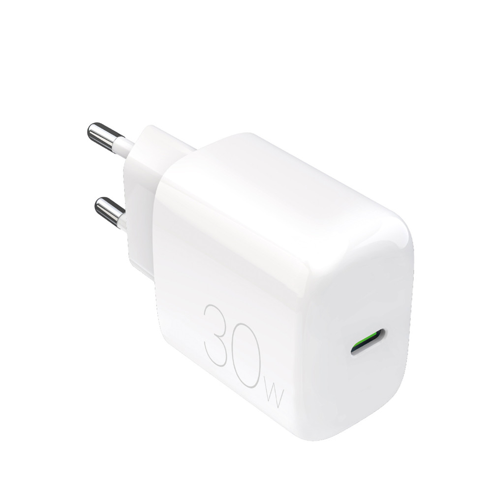 USB-C 30W Nätverksladdare - Vit
