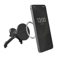 Porte-voiture magnétique pour un smartphone sur un magesafe à damier - Noir