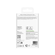 Καλώδιο καλωδίου USB-C TPE 25W 3M - Λευκό