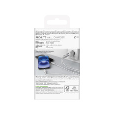 2x USB-A PROLITE 10W Caricabatterie di rete con cavo USB-A - USB-C 1.2m - Bianco