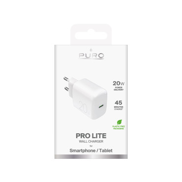 USB-C PROLITE 20W tinklo įkroviklis - baltas