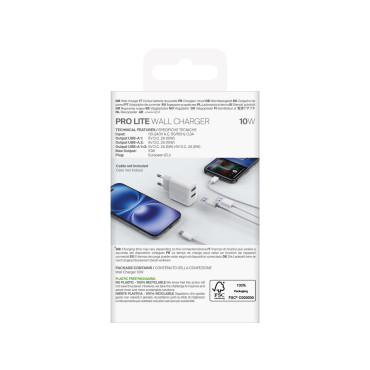 2x USB-prolite 10w - balts