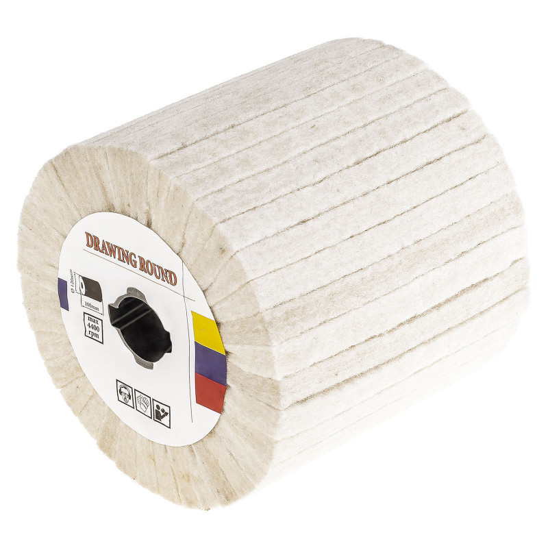 Rodillo rodante de fieltro 110x100mm para cochecito de satén de algodón para alto brillo