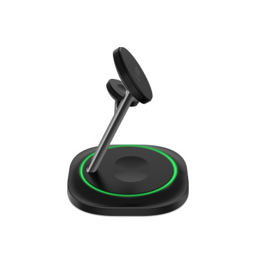 3IN1 Induktionslastare för SmartWatch Smartphone Magnetic Magsafe - Svart