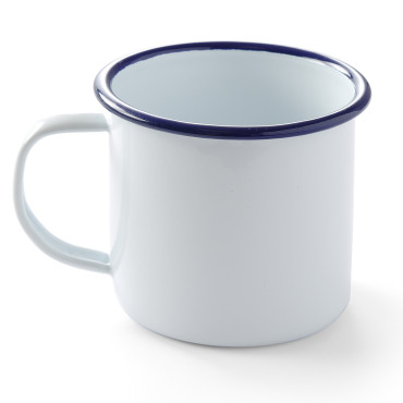 Un esmalte de la taza con...