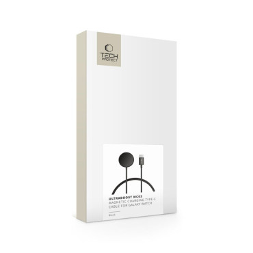 Caricatore ad induzione per Samsung Galaxy Watch USB-C 100 cm - Nero