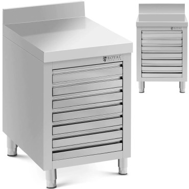 Pizza cake cabinet with a handle 7 boxes 50 x 70 cm