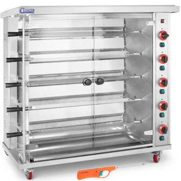 Dujų gazardas. Skrudintuvas iki 25 vištienos 5 purslų propano-butanas 25 kW